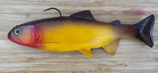 8” yellow fin cut throat