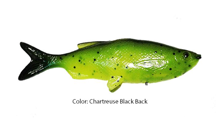 Grass Minnow Chartreuse Black back