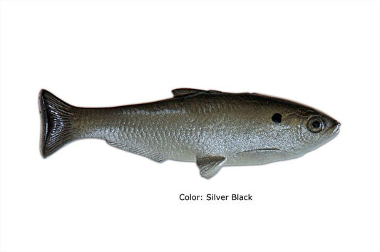 Weedless Shad Silver Black
