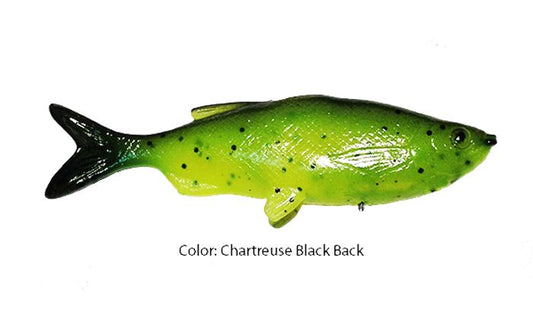 Grass Minnow Chartreuse Black back