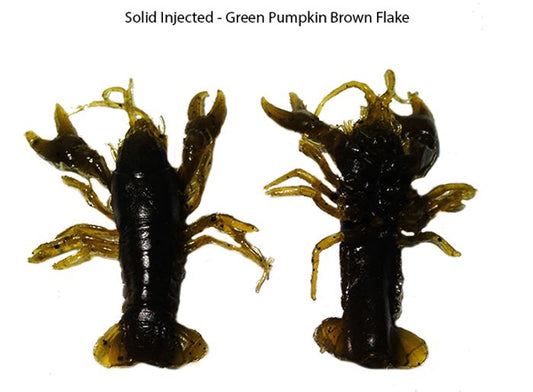 Solid Injected - Green Pumpkin Black Flake